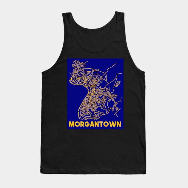 Morgantown Map Tank Top by fiberandgloss